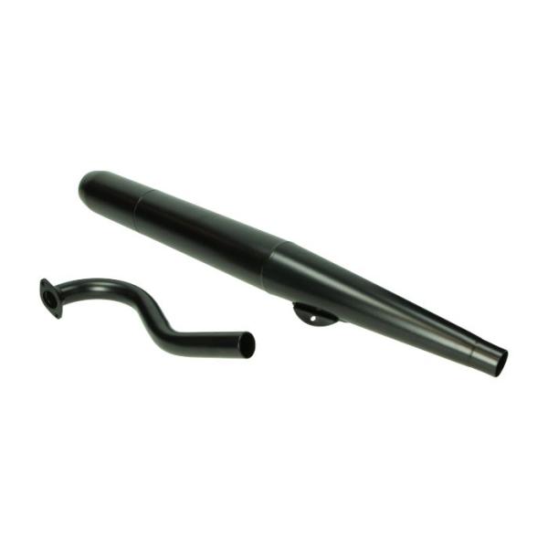 Auspuff RS Zigarre 28mm schwarz